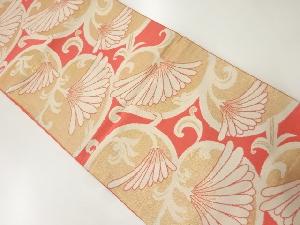 アンティーク　花唐草模様織出し袋帯（材料）